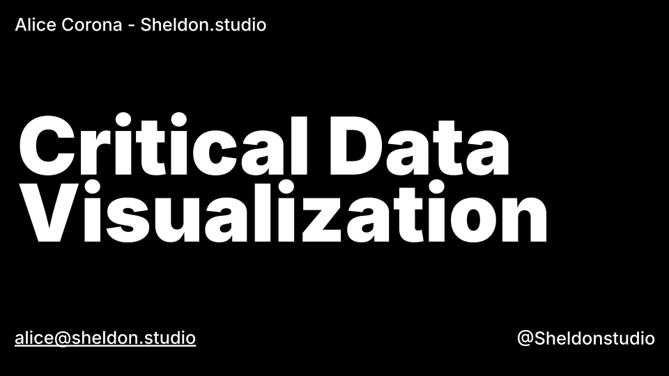Critical Approachest to data visualization logo